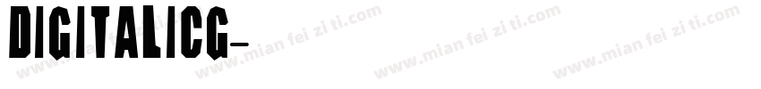 DigitalICG字体转换