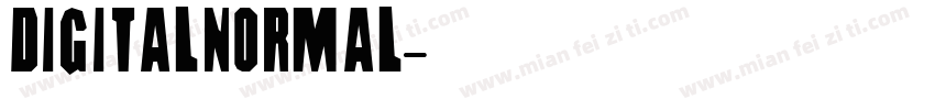 digitalnormal字体转换