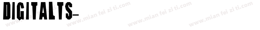 digitalts字体转换