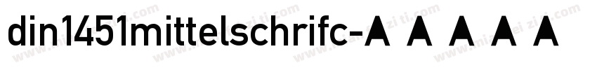 din1451mittelschrifc字体转换