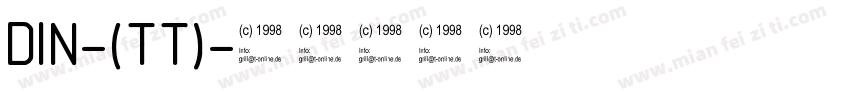 DIN-(TT)字体转换