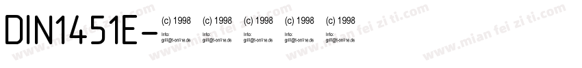 DIN1451E字体转换