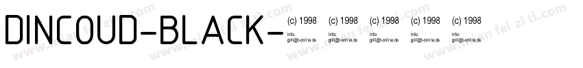 DINCOUD-BLACK字体转换