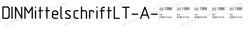 DINMittelschriftLT-A字体转换
