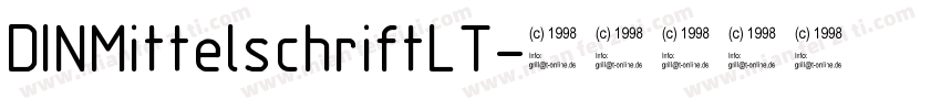 DINMittelschriftLT字体转换