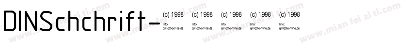 DINSchchrift字体转换
