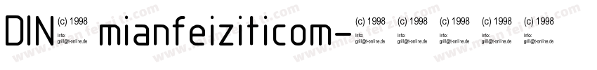 DIN_mianfeiziticom字体转换