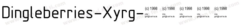 Dingleberries-Xyrg字体转换