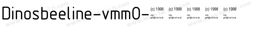 Dinosbeeline-vmmO字体转换