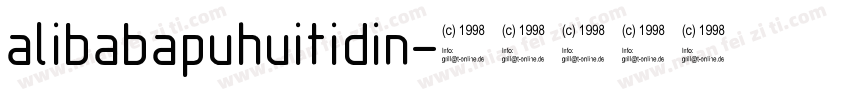 alibabapuhuitidin字体转换