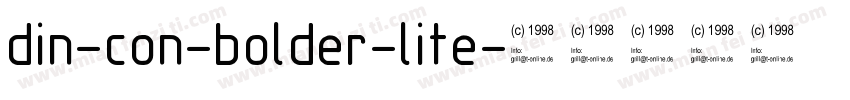 din-con-bolder-lite字体转换