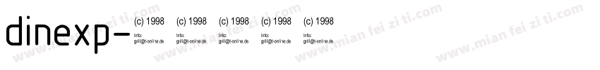 dinexp字体转换