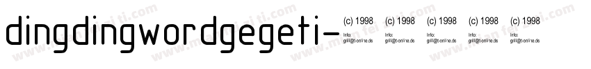 dingdingwordgegeti字体转换