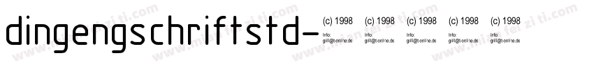 dingengschriftstd字体转换