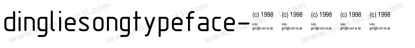 dingliesongtypeface字体转换
