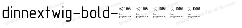 dinnextwig-bold字体转换