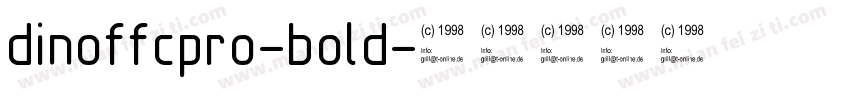 dinoffcpro-bold字体转换