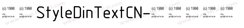 赫思StyleDinTextCN字体转换