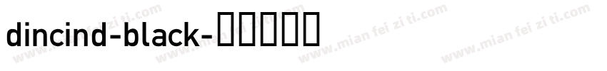 dincind-black字体转换
