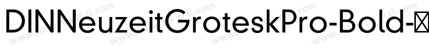 DINNeuzeitGroteskPro-Bold字体转换