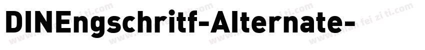 DINEngschritf-AIternate字体转换