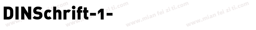 DINSchrift-1字体转换