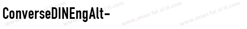 ConverseDINEngAlt字体转换