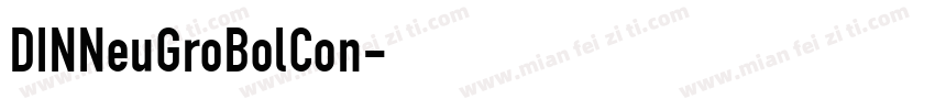 DINNeuGroBolCon字体转换