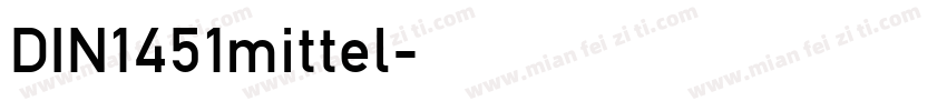 DIN1451mittel字体转换