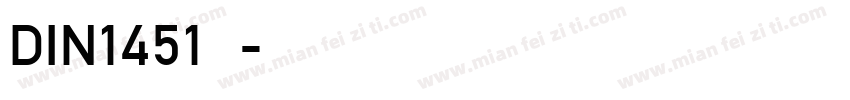 DIN1451字体字体转换