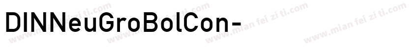 DINNeuGroBolCon字体转换