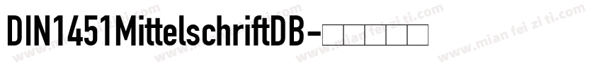 DIN1451MittelschriftDB字体转换