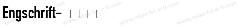 Engschrift字体转换