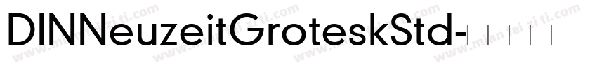 DINNeuzeitGroteskStd字体转换
