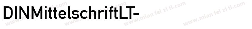 DINMittelschriftLT字体转换
