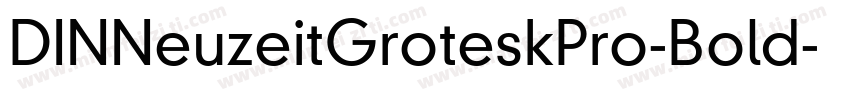 DINNeuzeitGroteskPro-Bold字体转换