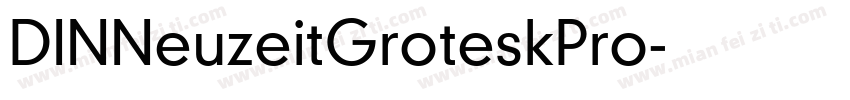 DINNeuzeitGroteskPro字体转换