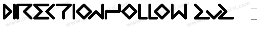 DirectionHollow-zVZ1字体转换