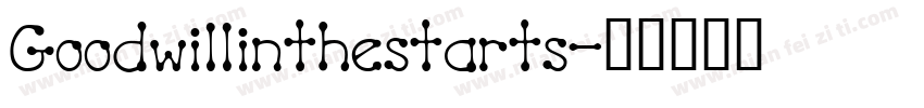 Goodwillinthestarts字体转换