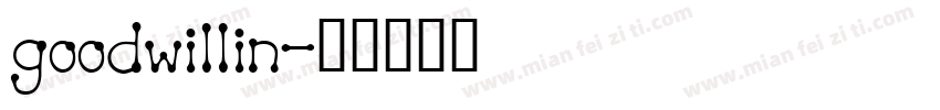 goodwillin字体转换