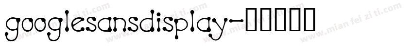 googlesansdisplay字体转换