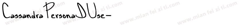 CassandraPersonaIUse字体转换