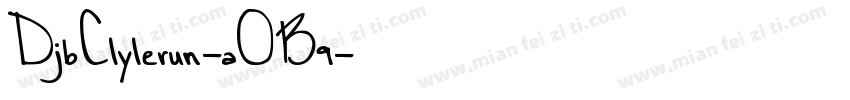 DjbClylerun-aOB9字体转换