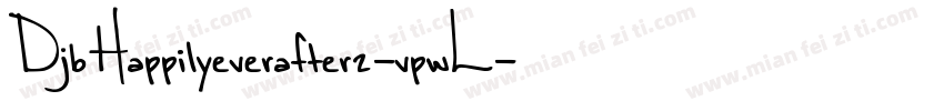 DjbHappilyeverafter2-vpwL字体转换