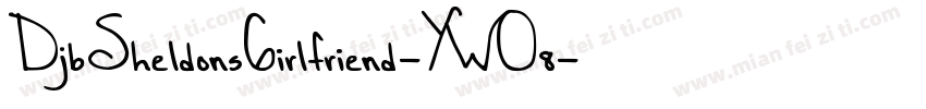 DjbSheldonsGirlfriend-YWO8字体转换