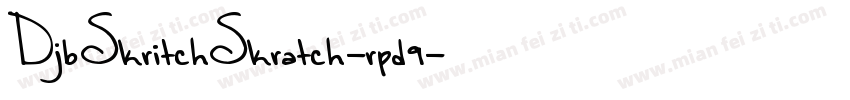 DjbSkritchSkratch-rpd9字体转换