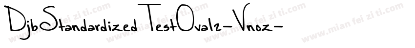 DjbStandardizedTestOval2-Vnoz字体转换