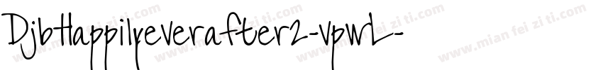 DjbHappilyeverafter2-vpwL字体转换