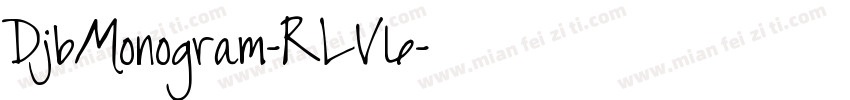 DjbMonogram-RLV6字体转换