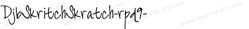 DjbSkritchSkratch-rpd9字体转换